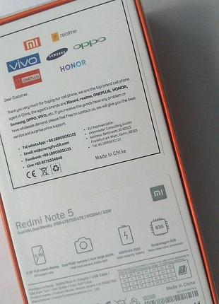 Xiaomi redmi note 5 gold 6/128 10