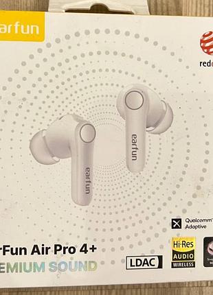 Наушники earfun air pro 4+ hi-res ldac snapdragon sound anc
