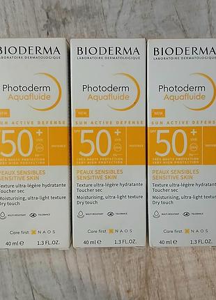 Bioderma photoderm aquafluid
захисний крем для обличчя spf 50+