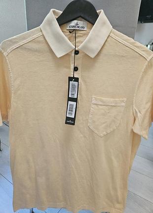 Мужская новая оригинальная футболка поло stone island l