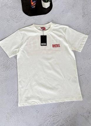 Футболка  diesel white