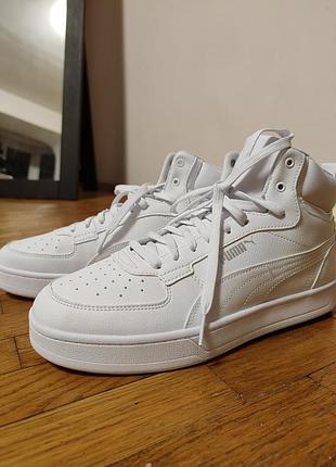 Кроссовки 43 белые высокие кеды puma caven 2.0 mid 28 см.