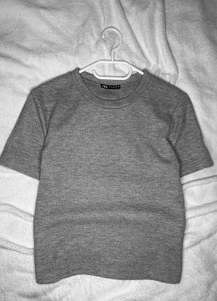 Футболка zara сіра