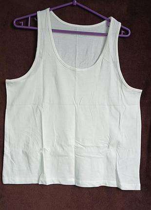 Майка женская, белая, котон, м, eur 40-42