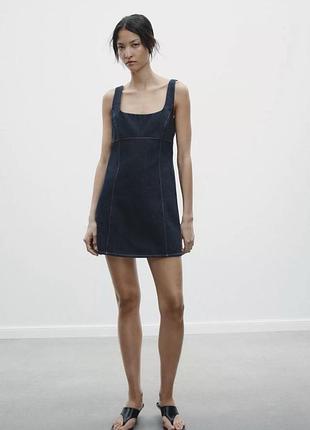 Красива джинсова сукня-сарафан від іспанського бренду zara. з лімітованої колекції.