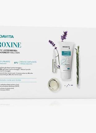 Набор шампунь 150 мл и ампулы 12 * 6 мл medavita puroxine anti-dandruff set