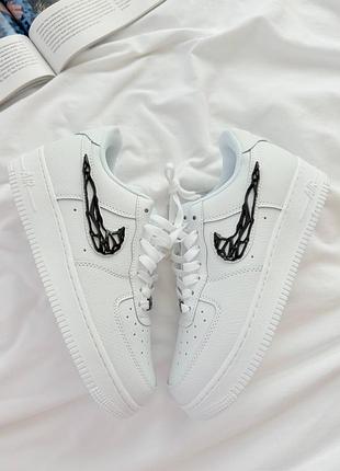 Женские кроссовки nike air force кожа
