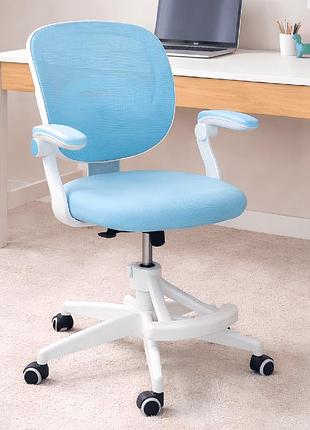 Кресло вращающееся детское с подставкой для ног perfect kids blue perfect home голубой (pfh-092116)