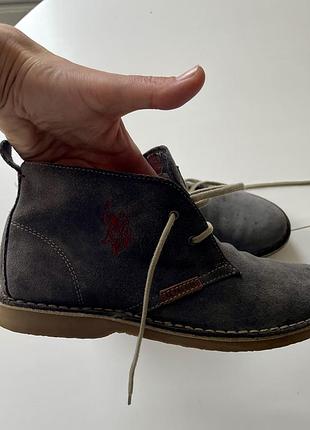 Черевики від u.s. polo assn, унісекс,темно сірого кольору, 37 розмір ,замша.
