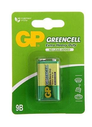 Батарейка сольова крона greencell (1604glf, 6f22) gp 9v