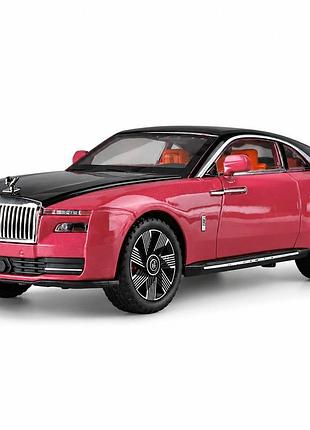 Колекційна модель rolls-royce spectre масштаб 1:24 металева інерційна машинка зі світлом і звуком для дітей