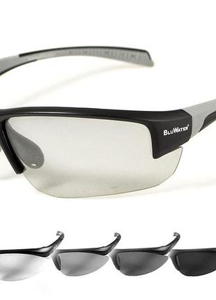 Фотохромные очки с поляризацией bluwater samson-3 polarized + photochromic (gray), серые