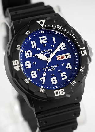 Кварцевые часы casio mrw-200h-2b2 | wr100 | casio edifice | g-shock | blue
