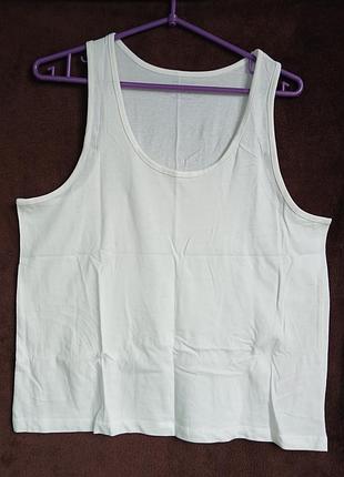Майка базовая,женская,  белая, м, eur 40-42
