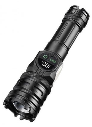 Аккумуляторный фонарь с боковым светом и фильтрами сова cb-a280-tg+cob