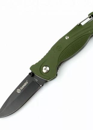 Нож складной карманный с фиксацией liner lock ganzo g611g green 190 мм