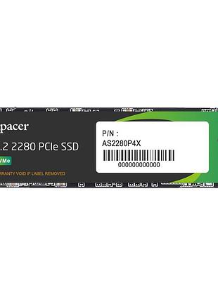 Накопитель ssd apacer as2280p4x 256gb черный m.2 2280 pcie 3.0 x4 3d tlc (ap256gas2280p4x-1)