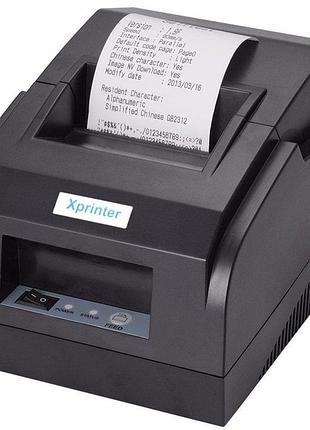 Принтер чеків термопринтер xprinter xp-58iil 90mm/s usb black