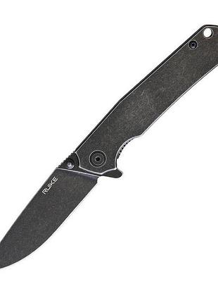 Нож складной карманный, туристический, с фиксацией frame lock ruike p801-sb black 200 мм