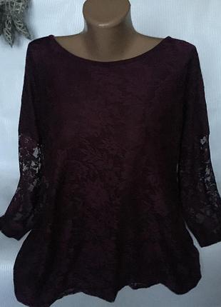 Шикарна трикотажна кофточка з мереживом