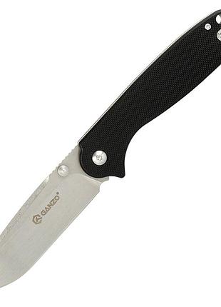 Нож складной карманный, туристический liner lock ganzo g6803-bk black 200 мм
