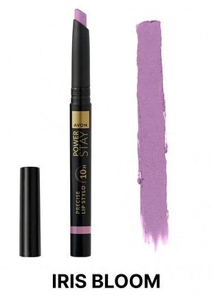 Губная помада суперстойкость avon power stay up to 10 hour, цветение ириса/iris bloom (158511571)