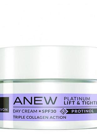 Дневной крем для лица avon anew platinum «лифтинг и укрепление» spf30, 15 мл (158511570)