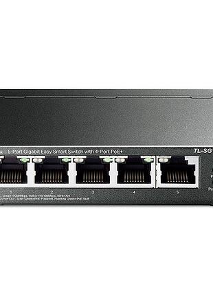 Комутатор tp-link tl-sg105pe smart керований 5x10/100/1000 rj45