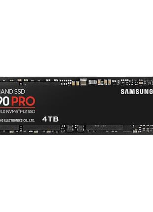 Накопитель ssd samsung 990 pro 4tb черный m.2 2280 pcie 4.0 x4 nvme для ноутбука и пк (mz-v9p4t0bw)