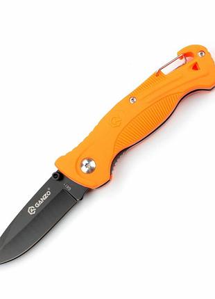 Нож складной карманный с фиксацией liner lock ganzo g611o orange 190 мм