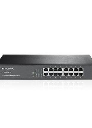 Комутатор tp-link tl-sf1016ds некерований 16хfast ethernet 10/100 мбіт/с