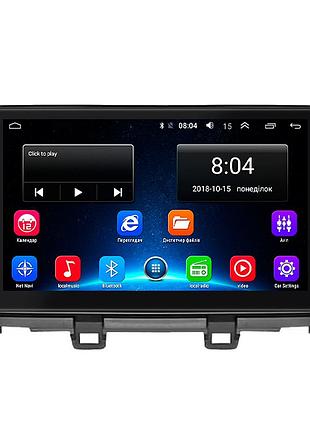 Штатная магнитола lesko совместима с hyundai kona i 2017-2020г 10" 2/32gb wi-fi gps base