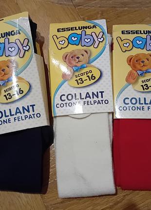 Дитячі теплі колготки esselunga baby