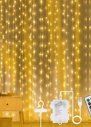 Декоративна світлодіодна гірлянда vicloon 3mx3m 300 led