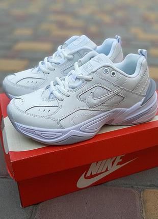 Nike m2k tekno белые с серым