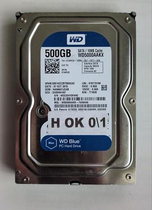 Донор hdd wd5000aaks 75u6aa0 h01 2060-701640-003 rev a