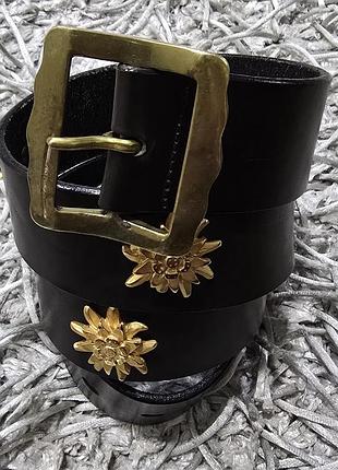 Шикарний кожаний ремінь от accessorio  zurich италия.
