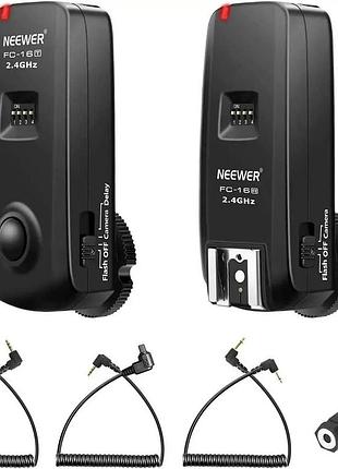 Безпровідний тригер спалаху neewer fc-16 3-в-1 сумістність з canon rebel t3 xs t4i t3i t2i xsi xsi