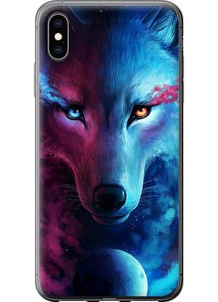 Чехол силиконовый на телефон iphone xs max арт-волк "3999u-1557-58250"