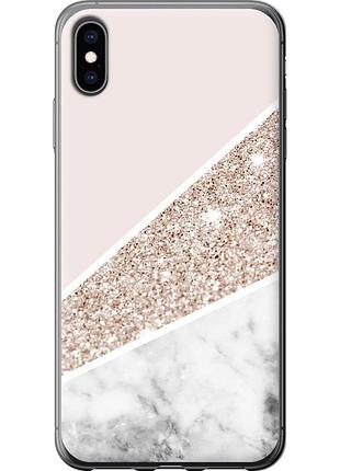 Чохол силіконовий на телефон iphone xs max пастельний мармур "4342u-1557-58250"