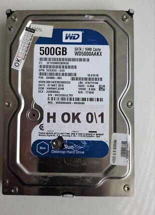 Донор hdd wd5000aakx 60u6aa0 h01 2060-771640-003 rev a