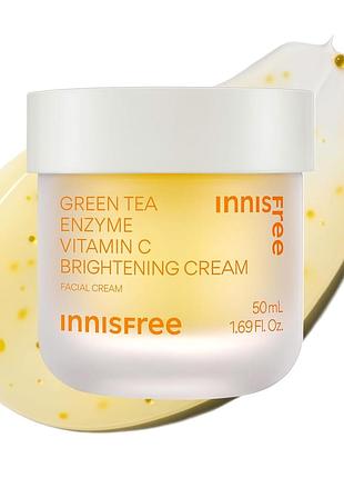 Крем для лица с витамином с и зеленым чаем innisfree vitamin c green tea enzyme brightening cream 50ml