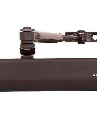 Автоматический дверной дотягатель ryobi d-2055v dark bronze для межкомнатных и входных дверей с регулировкой скорости закрывания
