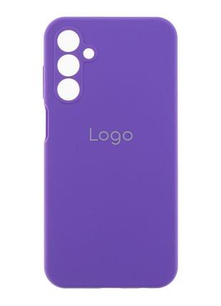 Чехол-накладка liquid silicone (aa) с защитой на камеру для samsung galaxy a05s elegant purple