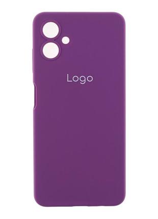 Чохол-накладка liquid silicone (aa) із захистом на камеру для samsung galaxy a06 grape