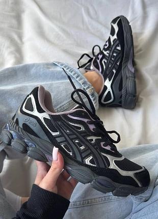 Asics gel nyc black purple