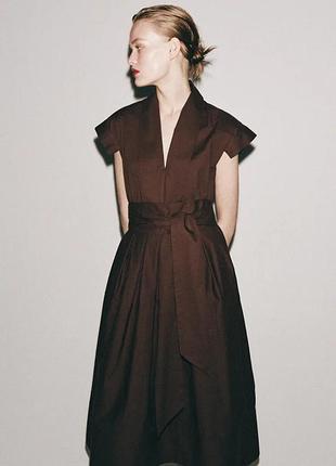 Сукня жіноча коричнева zara new