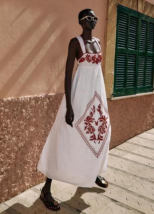 Сукня жіноча з вишивкою zara new