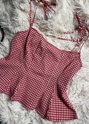 Zara топ майка на брителях