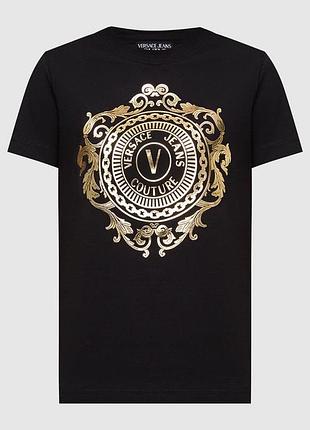Базова чорна футболка versace